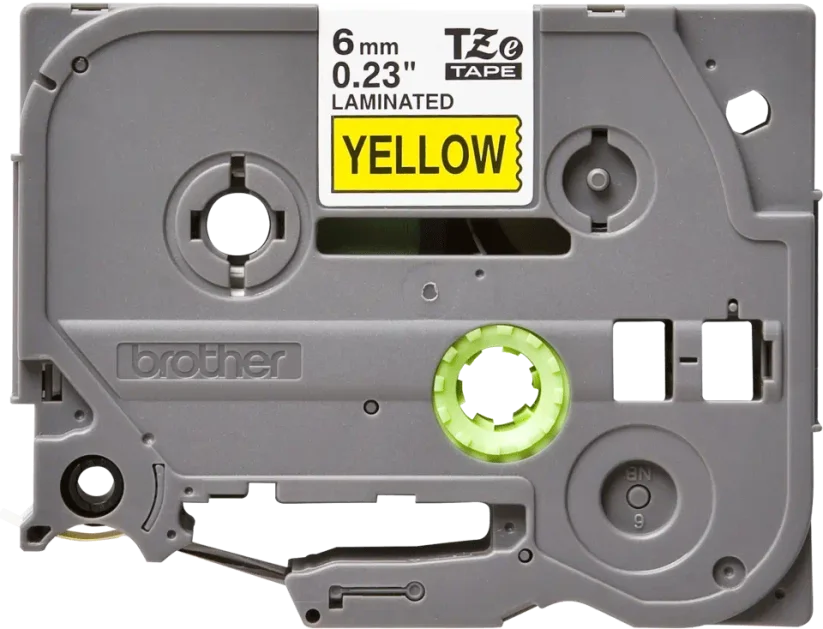 BROTHER TZE-611 čierna na žltom 6 mm