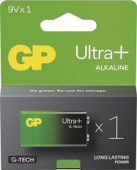 GP Alkalická baterie ULTRA PLUS 9V (6LF22) - 1ks