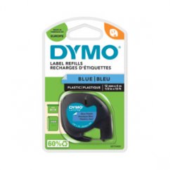 DYMO LetraTag páska plastová 12mm x 4m, modrá S0721650