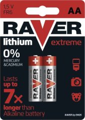 Lítiová batéria RAVER 2x AA
