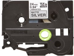 Páska BROTHER TZe-M951 čierne písmo, matná strieborná metalická páska (24mm)