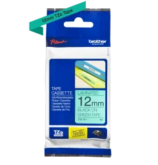 BROTHER TZE-731 čierna na zelenej 12 mm