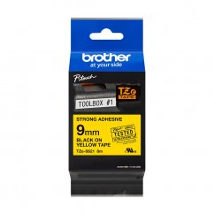 Páska BROTHER TZE-S621 čierna na žltej permanentná 9 mm