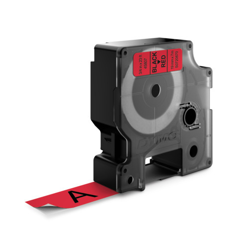 DYMO páska D1 19mm x 7m, čierna na červenej S0720870
