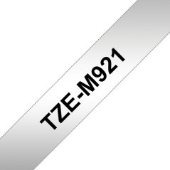 Páska BROTHER TZE-M921 čierne písmo, matná strieborná páska (9mm)