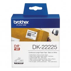Brother papierová rolka 38mm x 30.48m, biela, DK22225