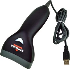 CCD čítačka Virtuos HT-10,USB(kláves.RS-232emulácia) čierna