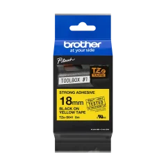 BROTHER TZE-S641 černá na žluté permanentní 18 mm