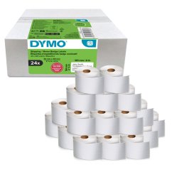 LW promo balenie - štítky pre prepravu / menovky, biely papier, 101x54mm 24 roliek