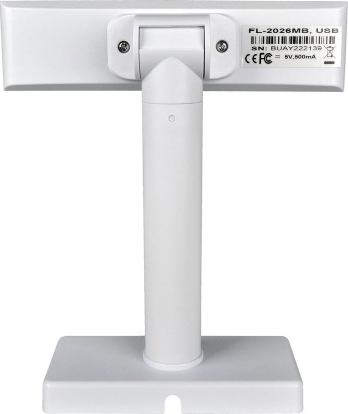 LCD displej Virtuos FL-2026MB 2x20, USB biely