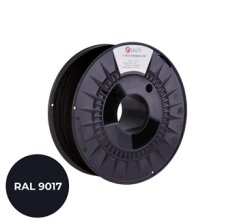Filament C-TECH PREMIUM LINE, TPU 90A, flexibilný, dopravná čierna, RAL9017, 1,75mm, 1kg