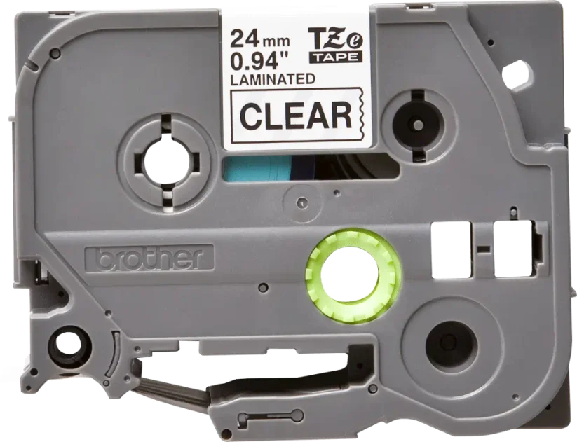 BROTHER TZE-151 čierna na priehľadnej 24 mm