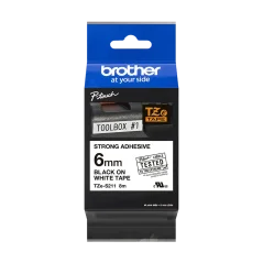 BROTHER TZE-S211 černá na bílé permanentní 6 mm
