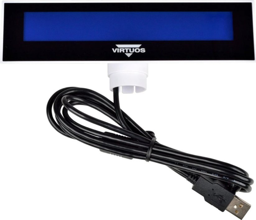 LCD displej Virtuos FL-2026MB 2x20, USB biely