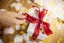 Páska Brother TZe-RW54 s textilnou páskou, zlatá na vínovo-červenej - šírka 24 mm