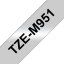 Páska BROTHER TZe-M951 čierne písmo, matná strieborná metalická páska (24mm)