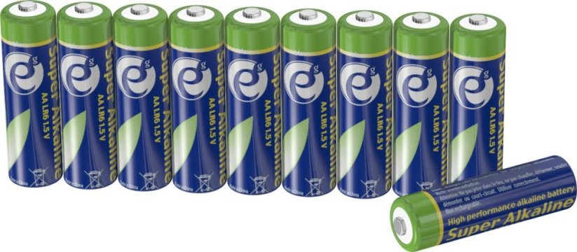 GEMBIRD super alkaline batéria AA 10ks