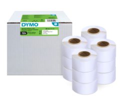 LW promo balení - standardní adresní štítky, bílý papír, 89x28mm /12 rolí