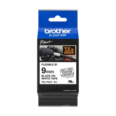 BROTHER TZE-FX221 černá na bílé flexibilní 9 mm