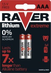 Lítiová batéria RAVER 2x AAA