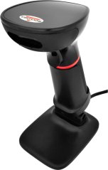 Virtuos HT-855A – Ruční CCD 2D čtečka čárových kódů, USB, černá