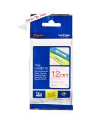 BROTHER TZE-232 červená na bielej 12 mm
