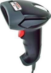Laserová čítačka Virtuos HT-900A, USB (klávesnica/RS-232 emulácia), stojan, čierna