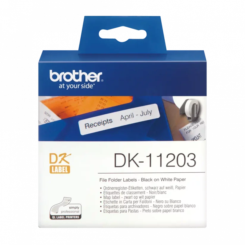 BROTHER DK-11203 17 x 87 mm (papierové/ databáza - 300 ks)