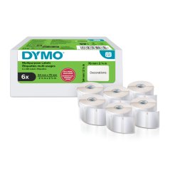 DYMO špeciálne balenie 6x štítky multifunkčné, biely papier, 70x54mm 2234188