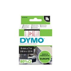 DYMO páska D1 9mm x 7m, červená na bielej S0720700