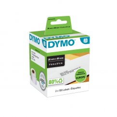 DYMO štandardné adresné štítky, biely papier, 89x28mm S0722370