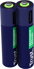 TRUST USB-C RECHARGEABLE BATTERIES 2P - AAA