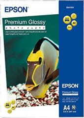 EPSON Premium Glossy Photo Paper - A4 - 50 Sheets