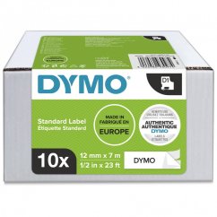 Špeciálne balenie DYMO - 10x páska D1 12 mm x 7m, čierna na bielej