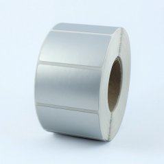 Plastové štítky 60 x 20 mm strieborné, 2000 ks