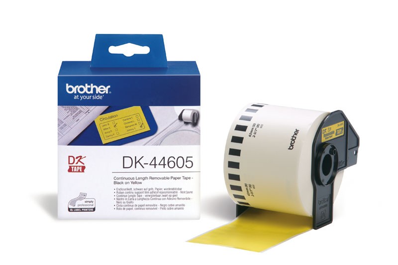 BROTHER DK-44605 (žlutá papírová role, 62mm)