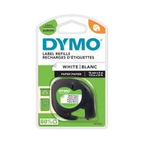 DYMO LetraTag páska papierová 12mm x 4m, biela S0721510
