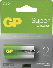 GP Alkalická batéria SUPER C (LR14) - 2ks
