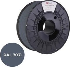 Tisková struna (filament) C-TECH PREMIUM LINE, PLA, šedomodrá, RAL7031, 1,75mm, 1kg