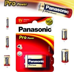 Alkalická baterie 9V Panasonic Pro Power 6LR61